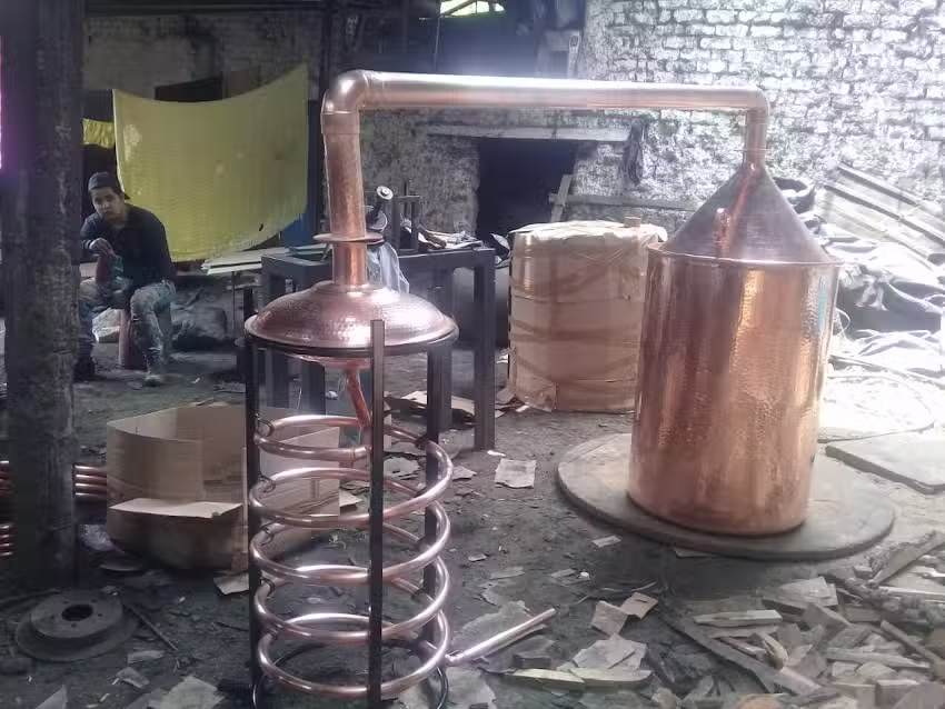 COBRINOX ALAMBIQUES DE COBRE Y ACERO INOXIDABLE