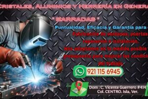Cristales, Aluminios y Herrer&iacute;a General Barradas 2
