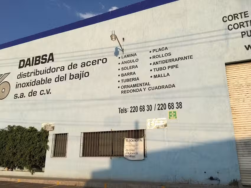 Distribuidora de Acero Inoxidable Del Bajio, S. A. De C. V.
