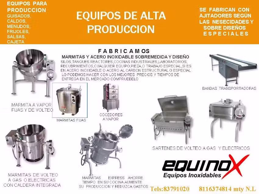 EQUINOX Equipos inoxidables