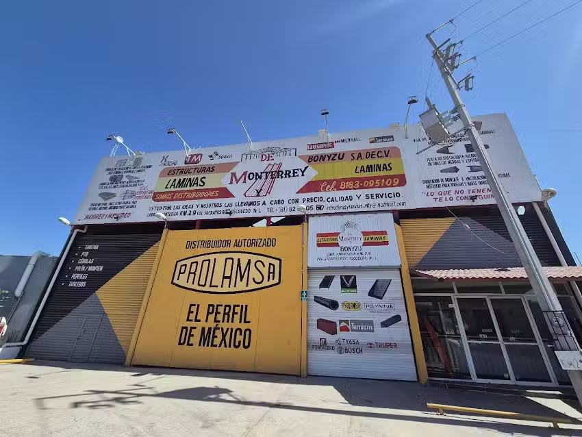 Estructuras y laminas Mty. &ldquo;BONYZU&rdquo;