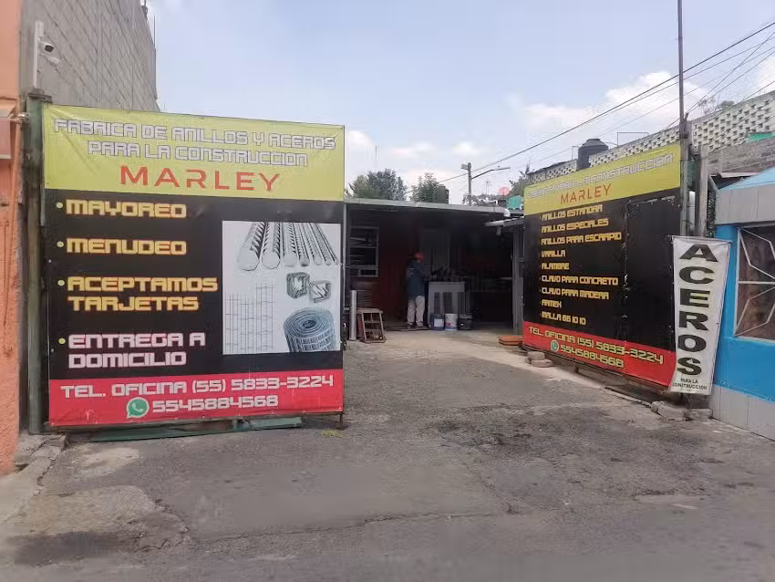 Fabrica de anillos, aceros y material para la construcci&oacute;n MARLEY