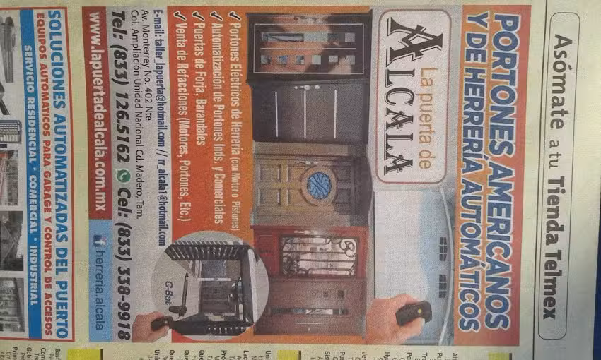 La Puerta de Alcal&aacute; toldos puertas y portones