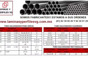 LAMINAS Y PERFILES VG