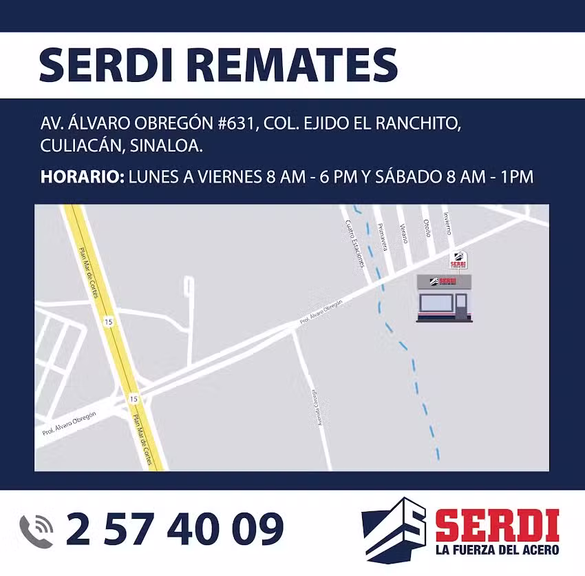 Serdi Aceros Culiac&aacute;n Ranchito