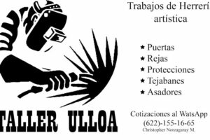 Taller de Herreria y Soldadura en General Ulloa