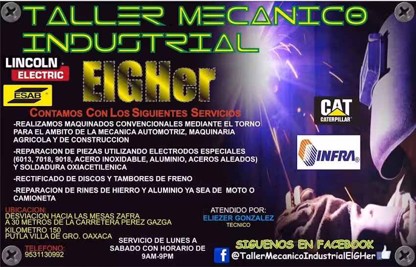 Taller Mec&aacute;nico Industrial ElGHer