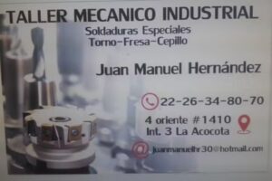 Taller Mec&aacute;nico Industrial Hdez