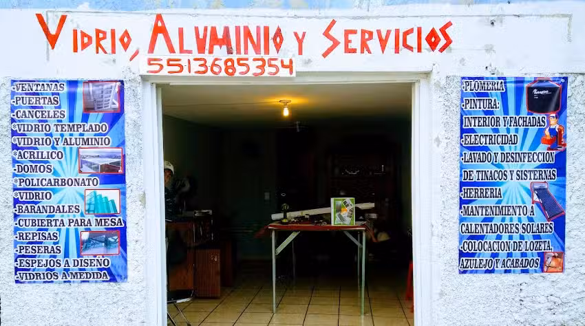 Vidrio, Aluminio,acero inoxidable Y Servicios En General ALUBAM