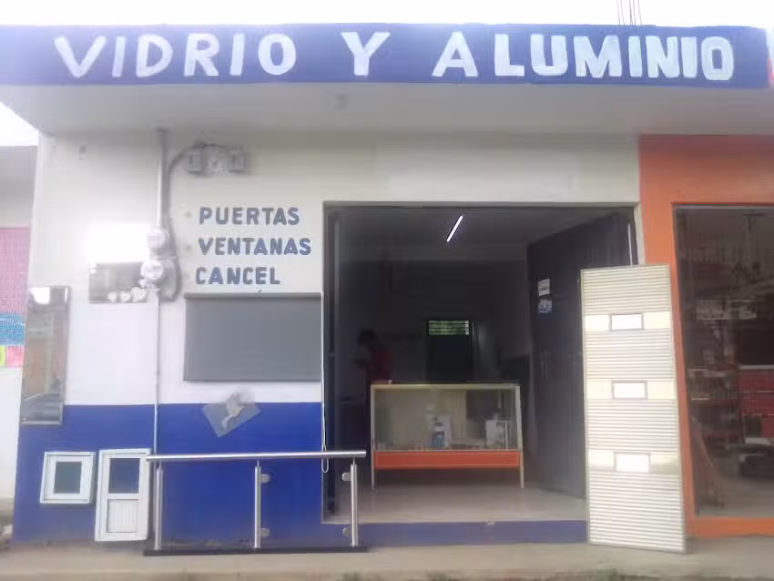 Vidrio, Aluminio & acero inoxidable