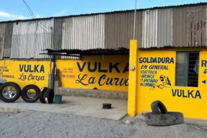 Vulcanizadora y soldadura la curva